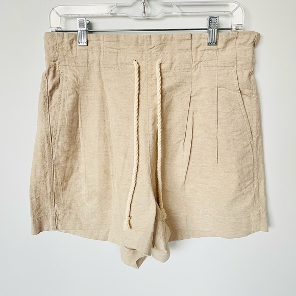 New Madewell Drawstring Pull-On Paperbag Shorts - Picture 5 of 11